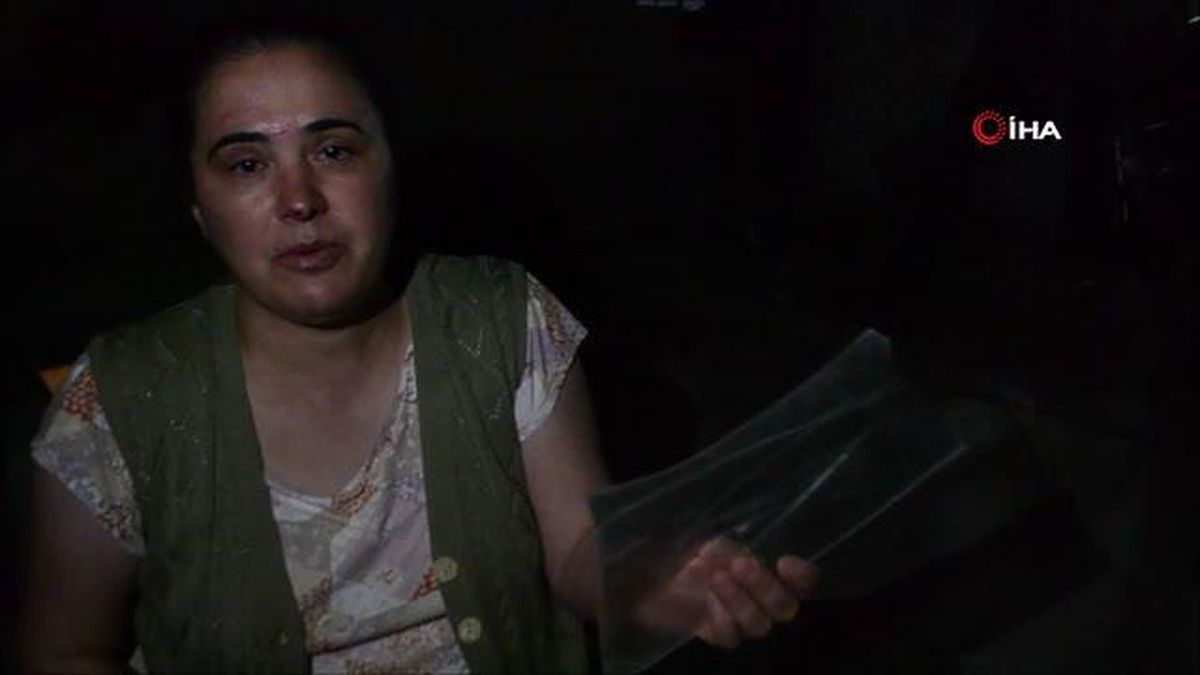 Havadan yüzüne plastik cisim düşen kadın yaralandı