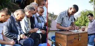 Şırnak'ta dikkat çeken takı geleneği! Oy kullanır gibi sandık kuruldu