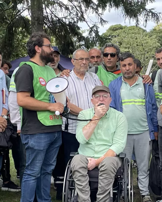 İBB Ağaç ve Peyzaj AŞ işçilerinden 'düşük maaş' protestosu! İBB Başkanı Ekrem İmamoğlu'nun vaatleri hatırlatıldı