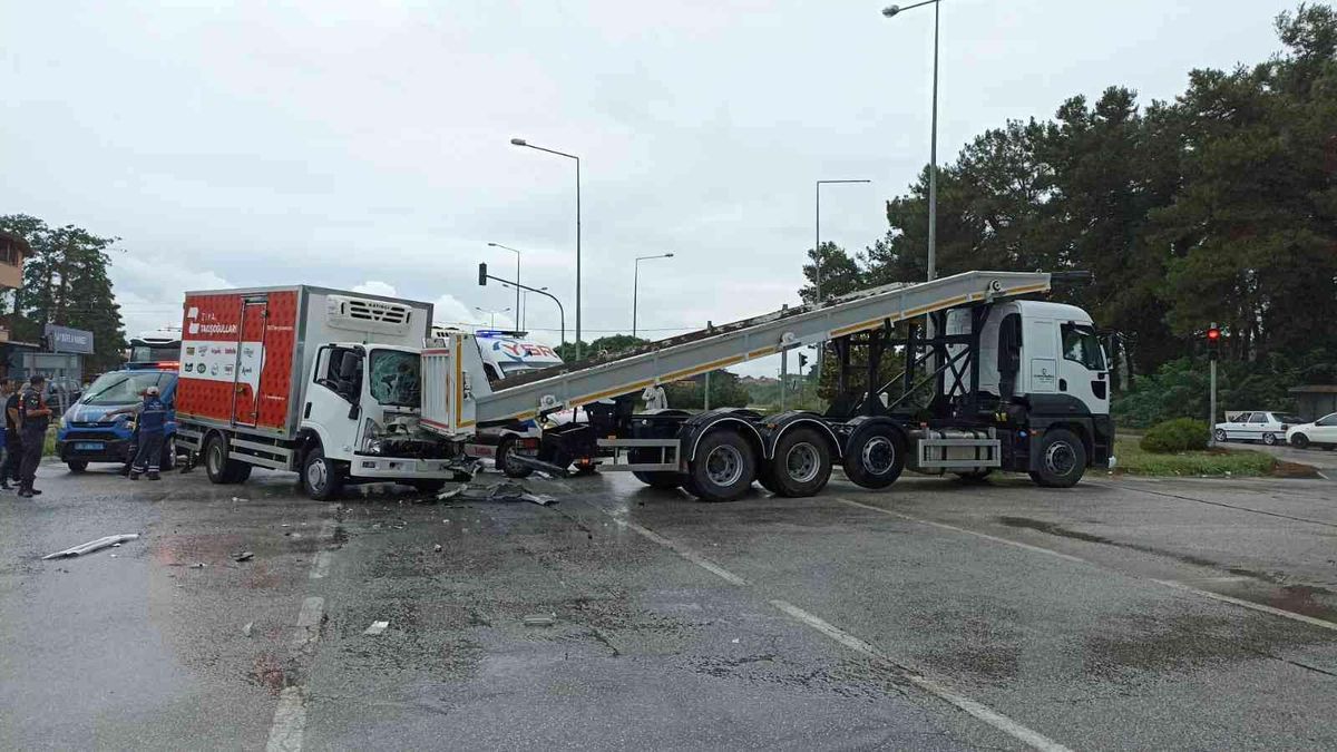 Samsun\'da trafik kazası: 1 yaralı