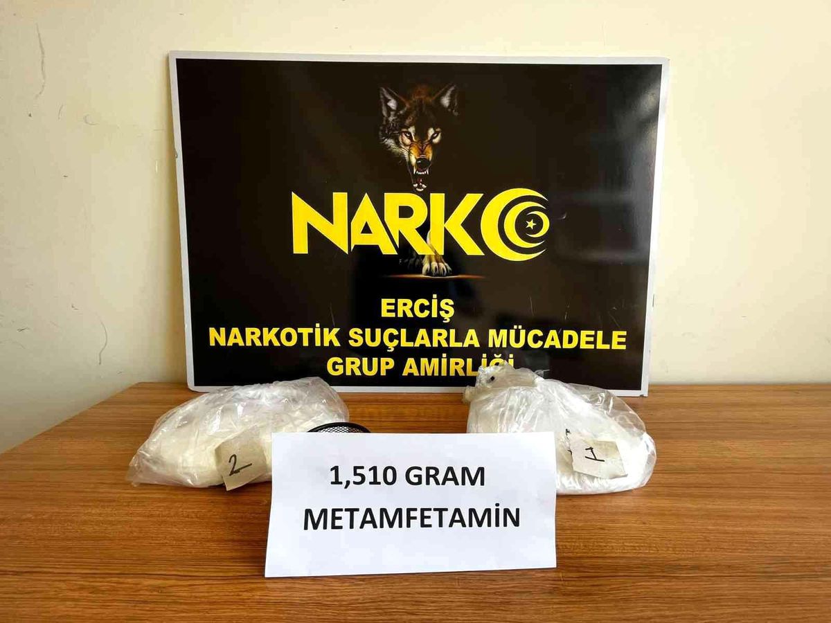 Van\'da 1 kilo 510 gram metamfetamin ele geçirildi