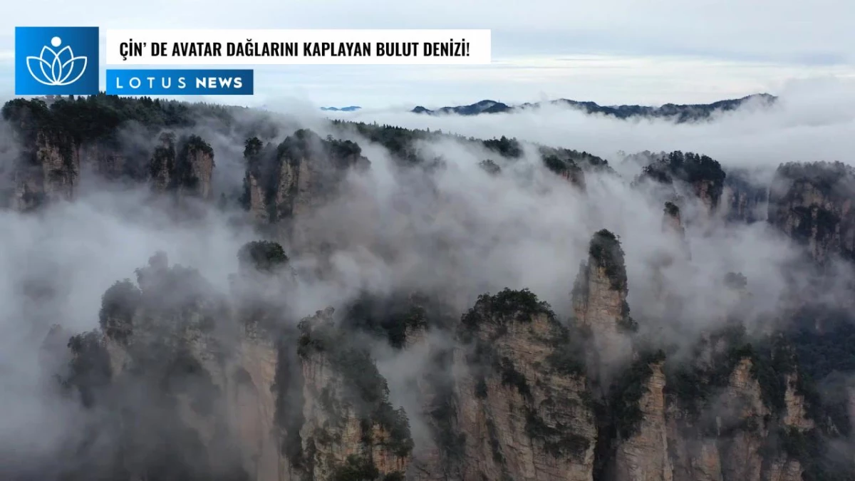 Video: Çin\'in Zhangjiajie Kentindeki \'Avatar Dağlarını\' Kaplayan Bulut Denizi