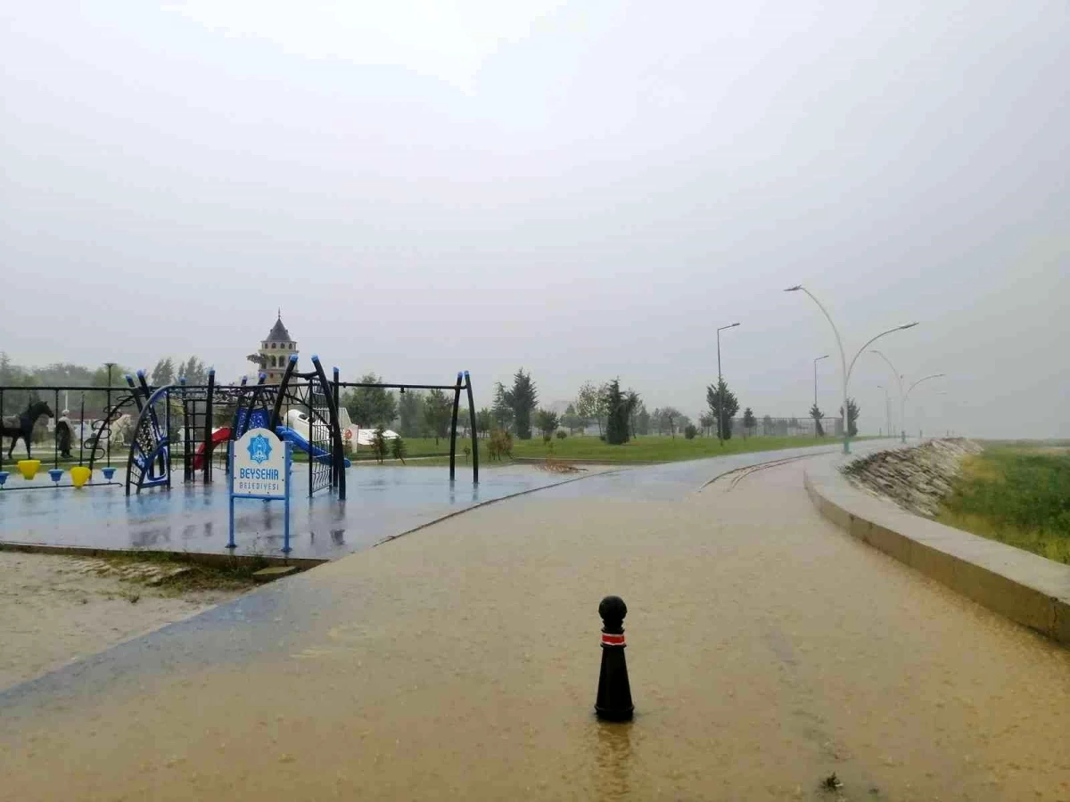 Beyşehir\'de son 24 saatte metrekareye 23,3 kilogram yağış düştü