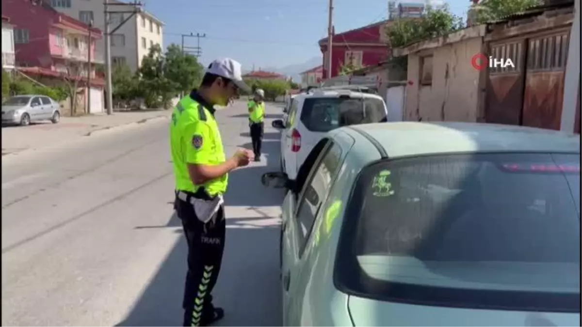 Bolvadin polisinden sürücülere yönelik trafik denetimi