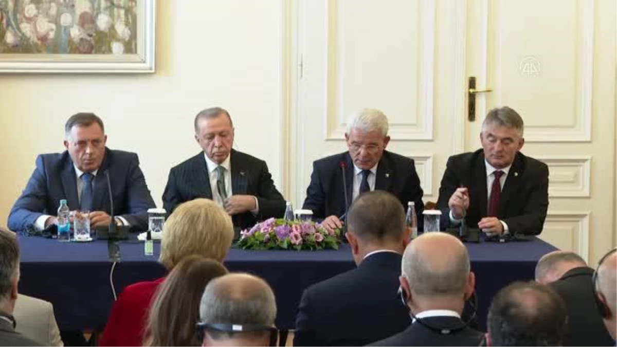 Bosna Hersek Devlet Başkanlığı Konseyi Üyeleri, Cumhurbaşkanı Erdoğan ile ortak basın toplantısında konuştu Açıklaması