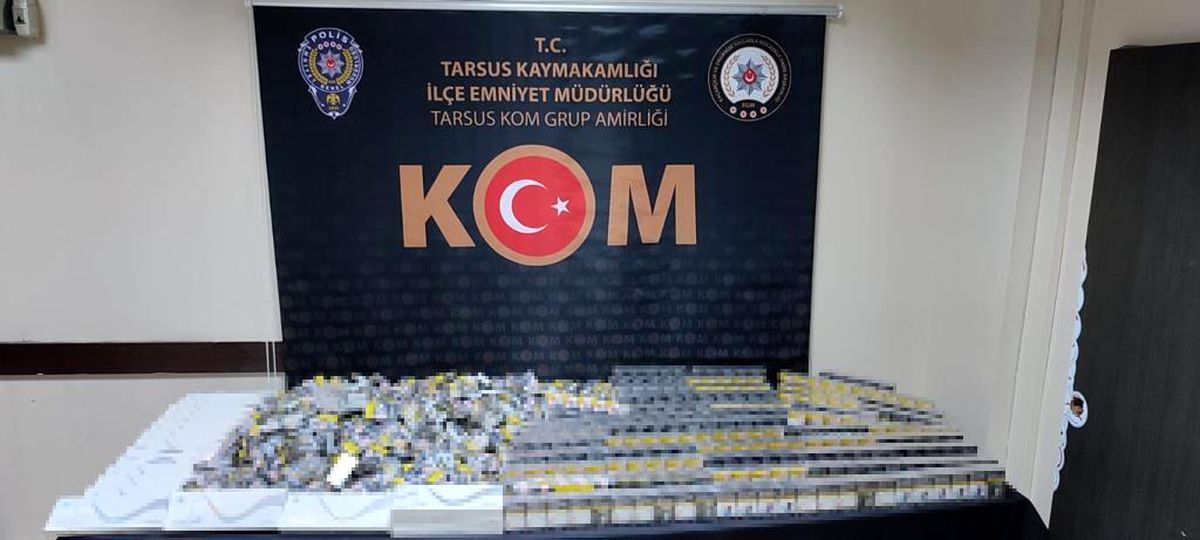 Mersin\'de bin 240 paket kaçak sigara ele geçirildi