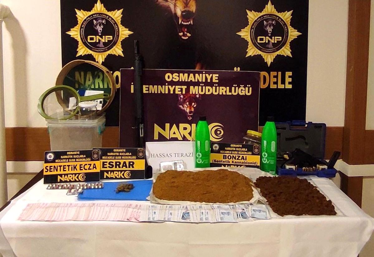 Osmaniye\'de uyuşturucu operasyonlarına 7 tutuklama