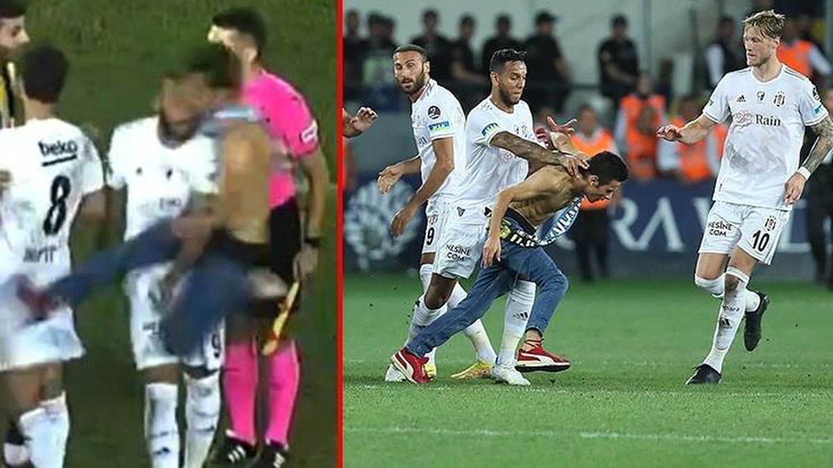 Ankaragücü-Beşiktaş maçında sahaya girip futbolculara saldıran holiganın 3 yıla kadar hapsi istendi