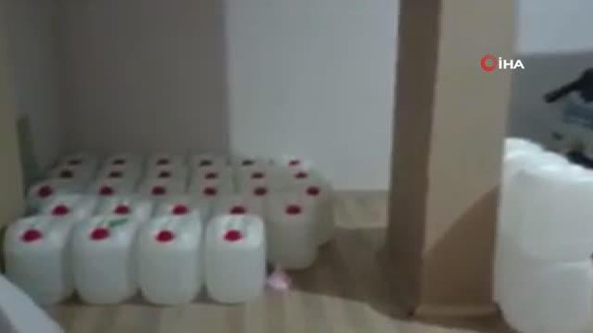 Avcılar\'da kaçak alkol imalatı yapan şüpheli şahıs yakalandı