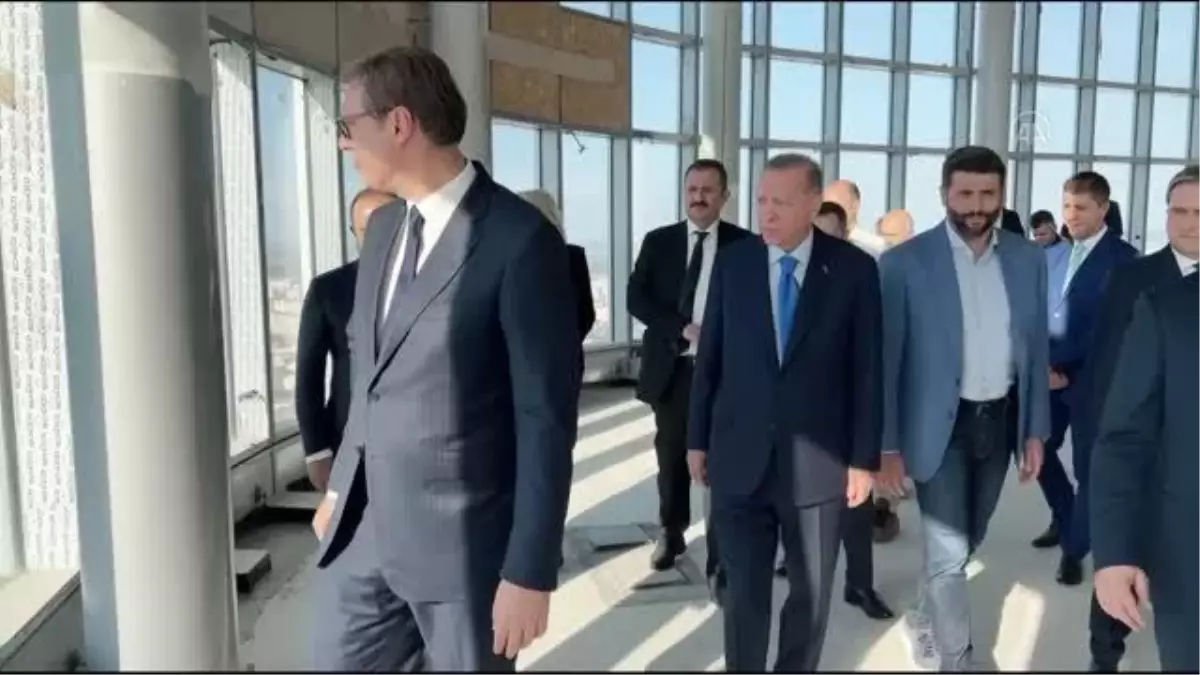 Cumhurbaşkanı Erdoğan, Belgrad Kulesi\'ni ziyaret etti