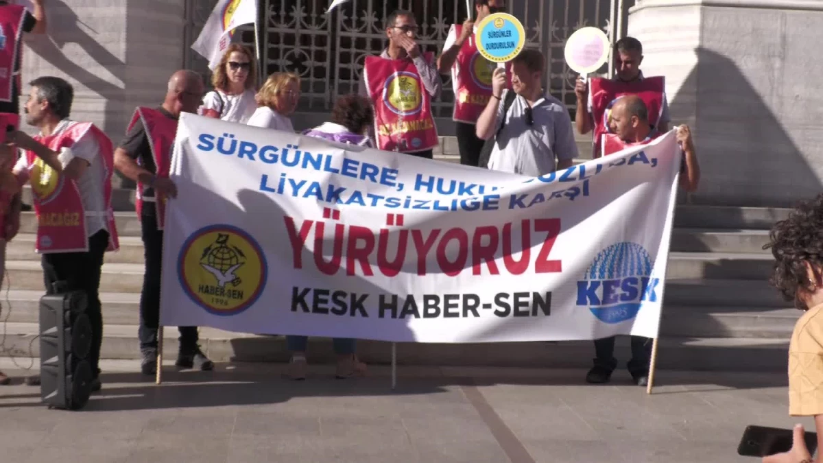 Haber-Sen, PTT\'deki Sürgünlere Karşı İstanbul\'dan Ankara\'ya Yürüyüş Başlattı: "Hukuka Aykırı Kararlardan Vazgeçin"