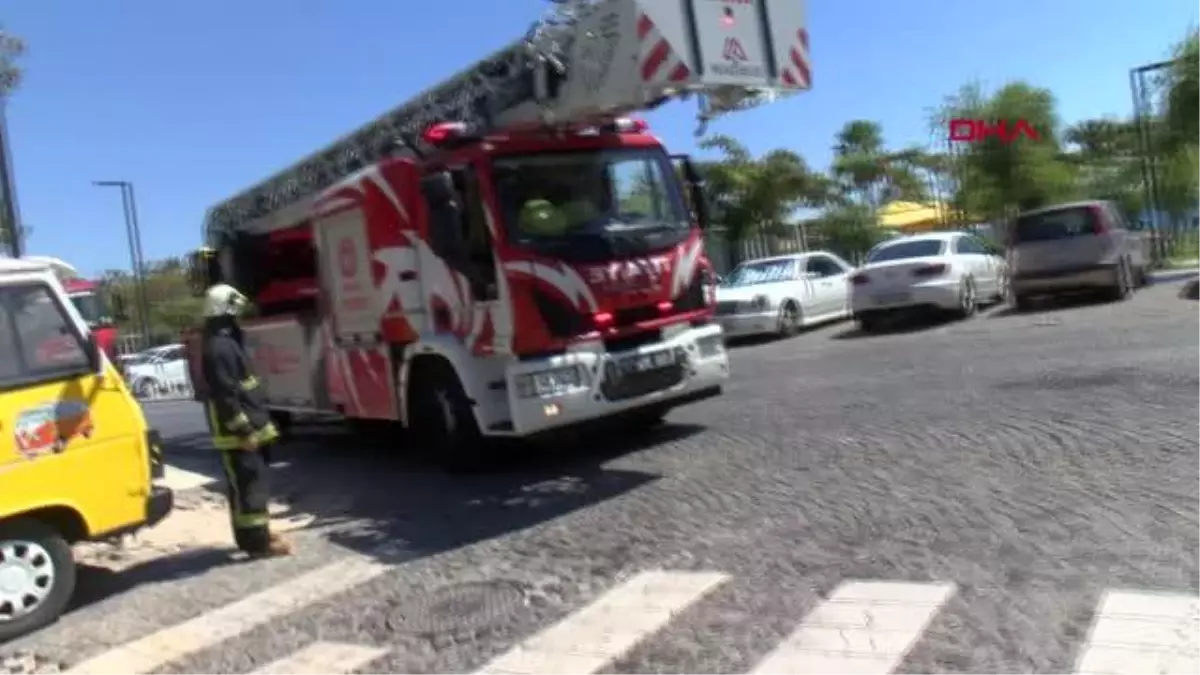 OTEL BACASINDA YANGIN BÜYÜMEDEN SÖNDÜRÜLDÜ