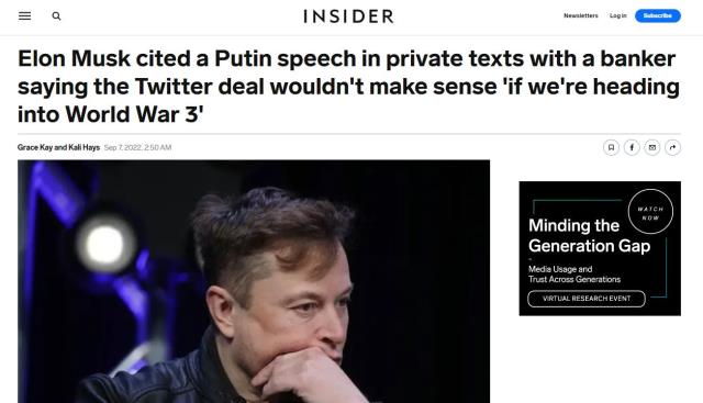 Elon Musk'ın mesajları ortaya çıktı:3. Dünya Savaşı'na doğru gidiyorsak, Twitter'ı satın almanın anlamı yok