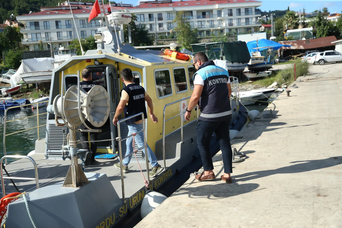 Karadeniz\'de avlanan gırgır teknelerinde "balık boyu" denetimi yapıldı