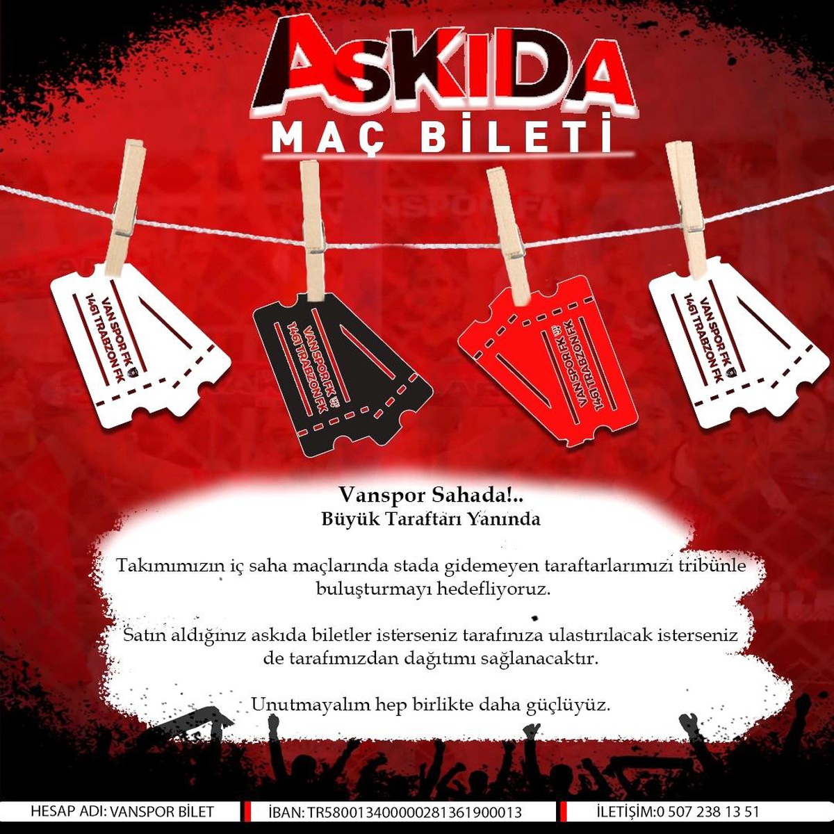 Vanspor\'dan \'Askıda maç bileti\' uygulaması