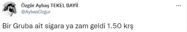 Yıl başından bu yana 10 liranın üzerinde artan sigaraya bir zam daha