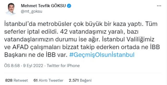 Avcılar'daki metrobüs kazası sonrası Ekrem İmamoğlu sosyal medyada gündem oldu Avcılar'daki metrobüs kazası sonrası Ekrem İmamoğlu sosyal medyada gündem oldu