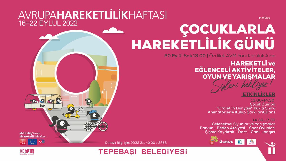 Eskişehir yerel: Avrupa Hareketlilik Haftası, Tepebaşı\'nda Etkinlikler ile Kutlanacak