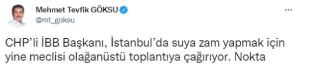 İstanbul'da suya zam geliyor İstanbul'da suya zam geliyor