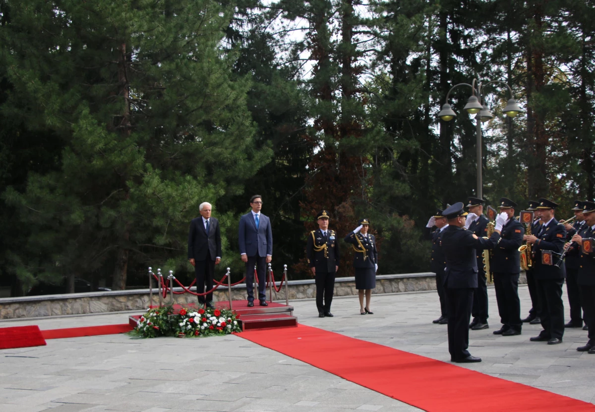 İtalya Cumhurbaşkanı Sergio Mattarella, Kuzey Makedonya\'da