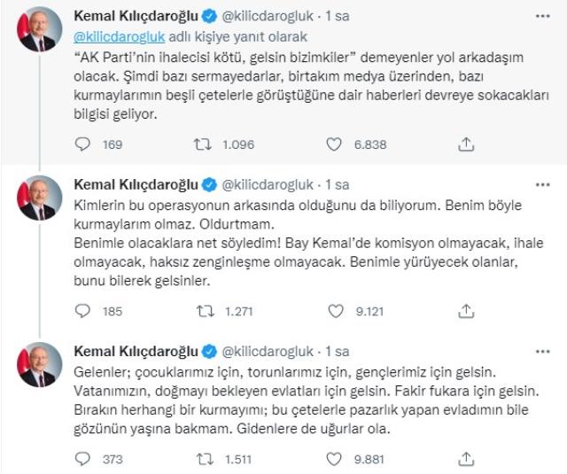 Kılıçdaroğlu, 'Ya bana katılın ya da önemden çekilin' çağrısına açıklık getirdi: Gidenlere de uğurlar ola Kılıçdaroğlu, 'Ya bana katılın ya da önemden çekilin' çağrısına açıklık getirdi: Gidenlere de uğurlar ola