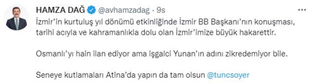 Kutlamalara damga vurdu! Tunç Soyer'in Osmanlı ile ilgili sözleri sosyal medyayı ikiye böldü Kutlamalara damga vurdu! Tunç Soyer'in Osmanlı ile ilgili sözleri sosyal medyayı ikiye böldü
