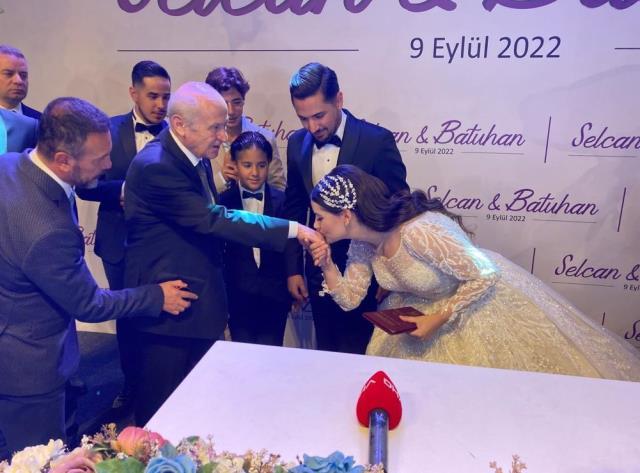 MHP GENEL BAŞKANI DEVLET BAHÇELİ'NİN NİKAH ŞAHİDİ OLDUĞU DÜĞÜNE YOĞUN KATILIM