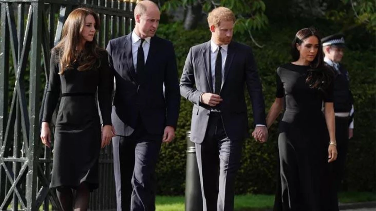 Kraliyet eltileri buluştu! William ve Kate cenaze için İngiltere\'ye dönen Harry ile Meghan\'ı ziyaret etti