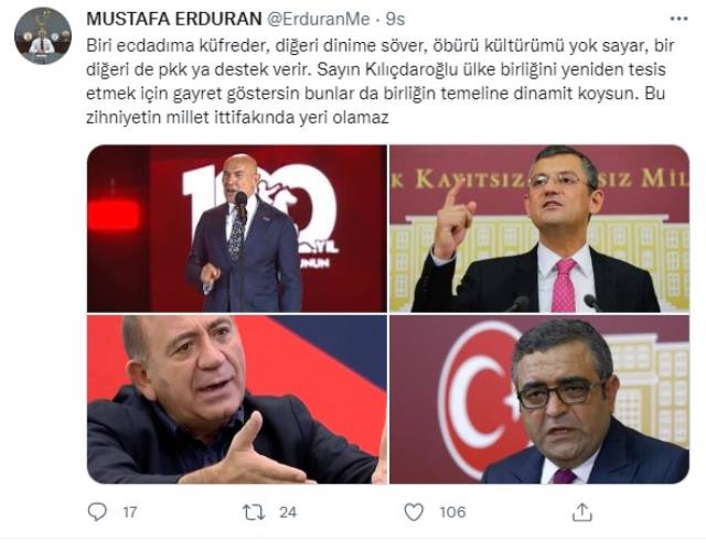 Saadet Partili isimde 4 CHP'li isme tepki: Bu zihniyetlerin Millet İttifakı'nda yeri olamaz