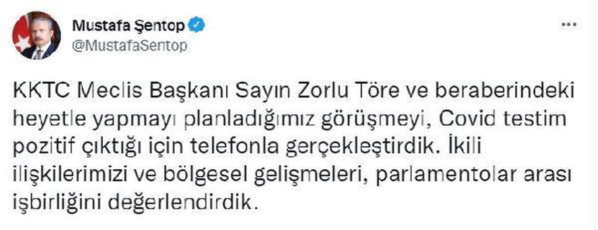 TBMM Başkanı Şentop\'un Koronavirüs Testi Pozitif Çıktı