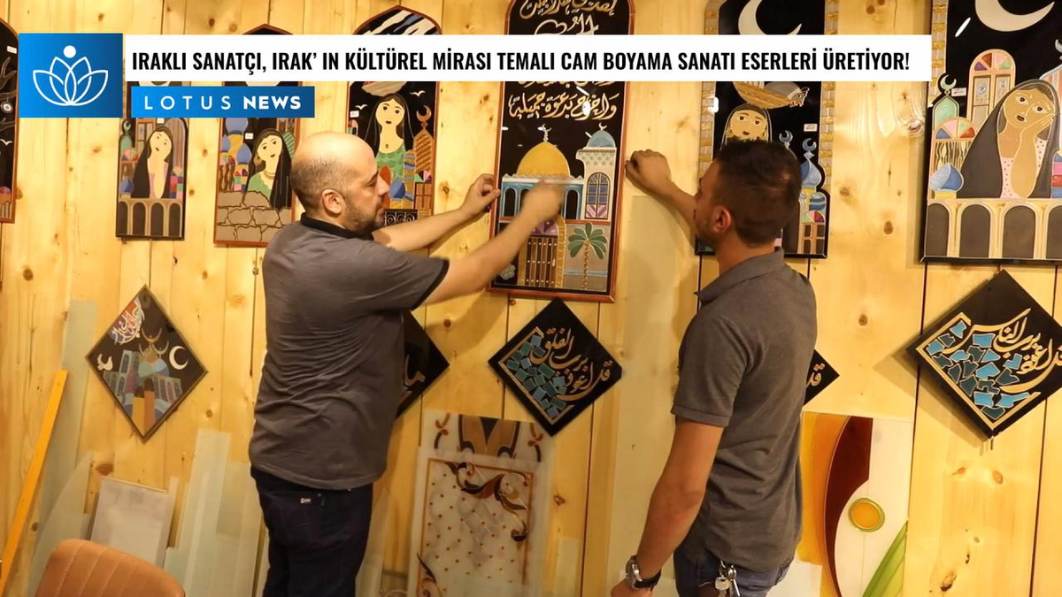 Video: Iraklı Sanatçı, Irak\'ın Kültürel Mirası Temalı Cam Boyama Sanatı Eserleri Üretiyor
