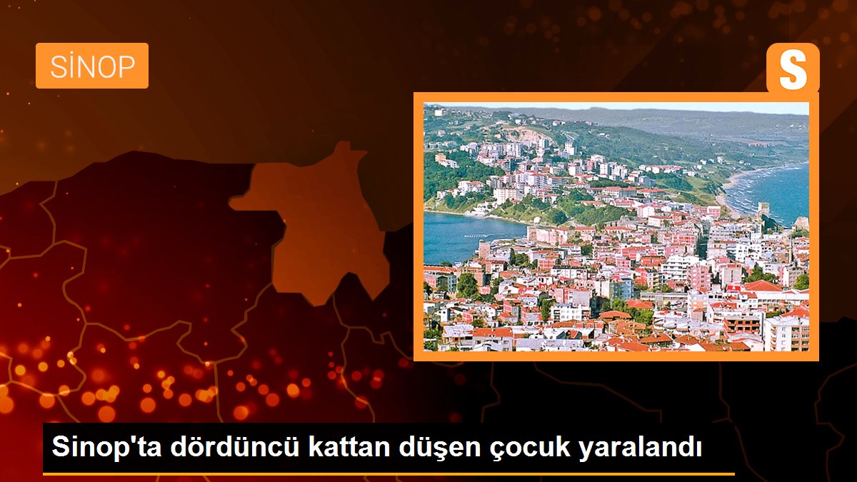 Sinop\'ta dördüncü kattan düşen çocuk yaralandı