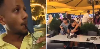 İstanbul'da mermilerin havada uçuştuğu anlarda limonata içerek keyfine baktı!