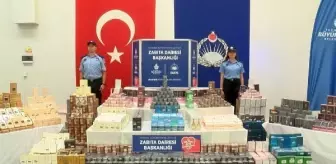 İstanbul'da zabıta ekipleri 14 bin 215 şişe sahte parfüm ele geçirdi