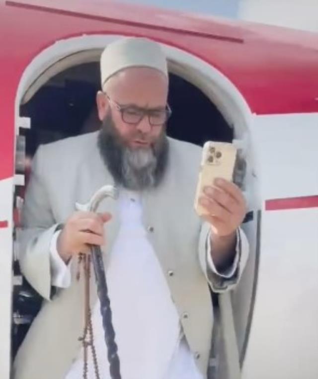 Kendisini 'Yetimlerin hizmetkarı' olarak tanıtan kişinin özel jet videosu büyük tepki çekti