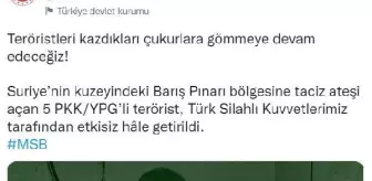 MSB: 5 PKK/YPG'li terörist etkisiz hale getirildi