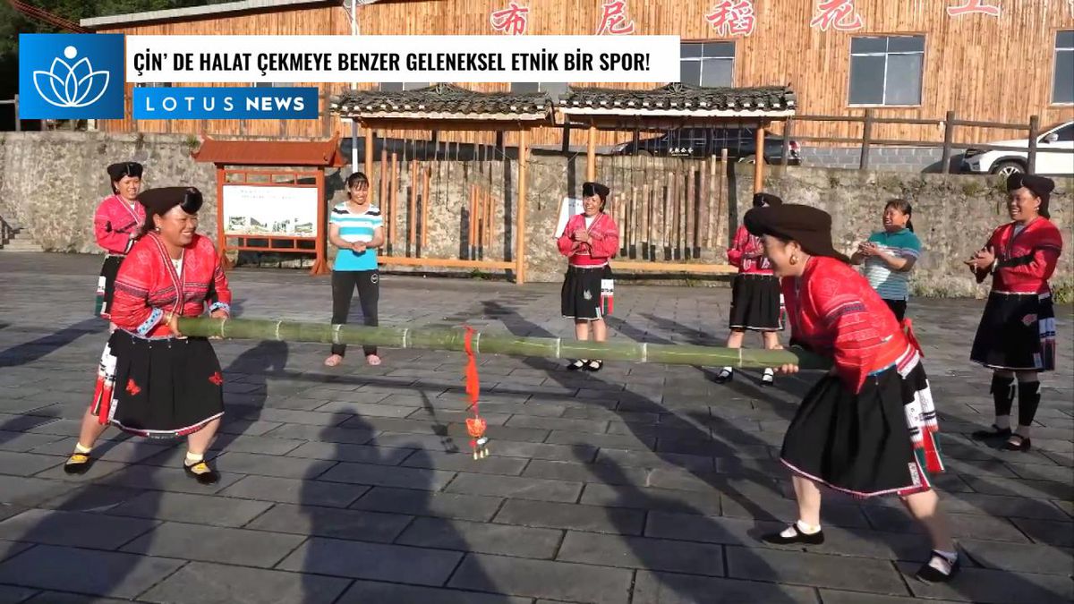 Video: Çin\'de Halat Çekme Oyununa Benzer Bir Geleneksel Etnik Spor