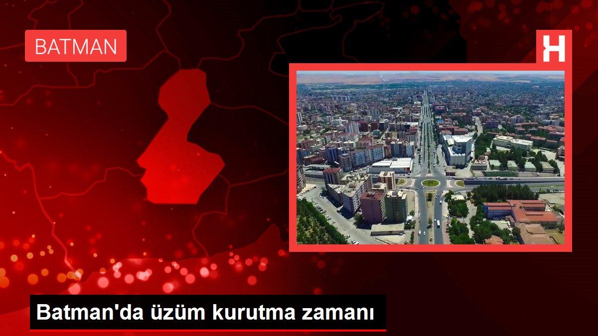Batman'da üzüm kurutma zamanı