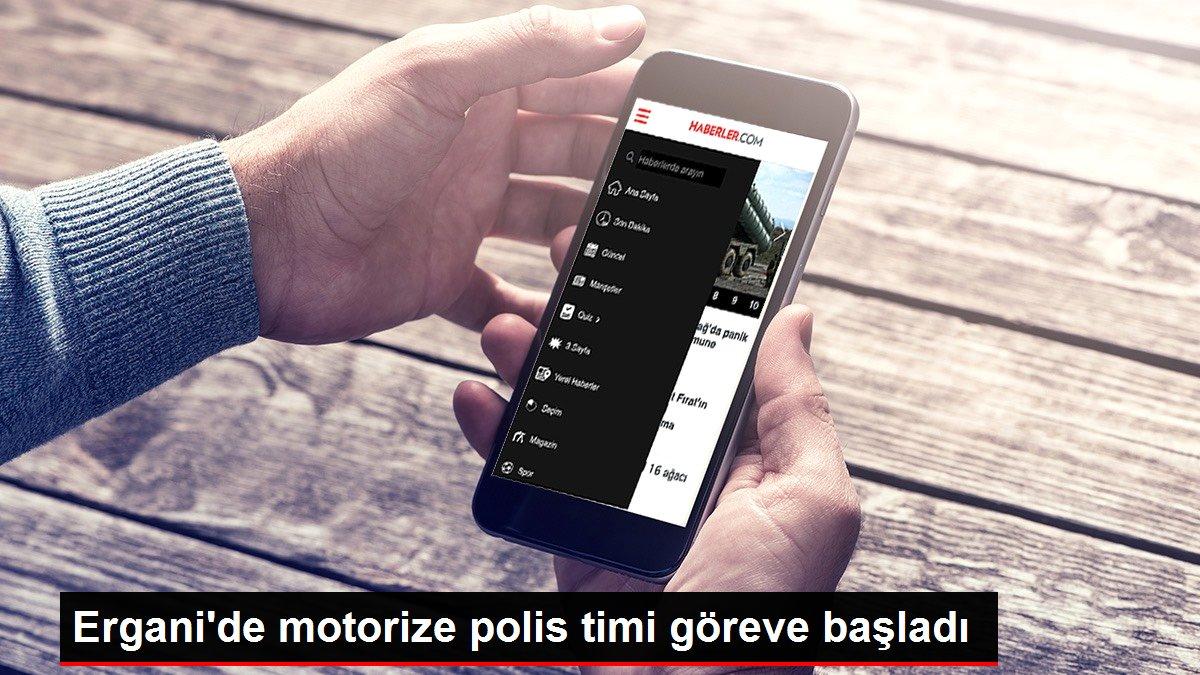 Ergani'de motorize polis timi göreve başladı