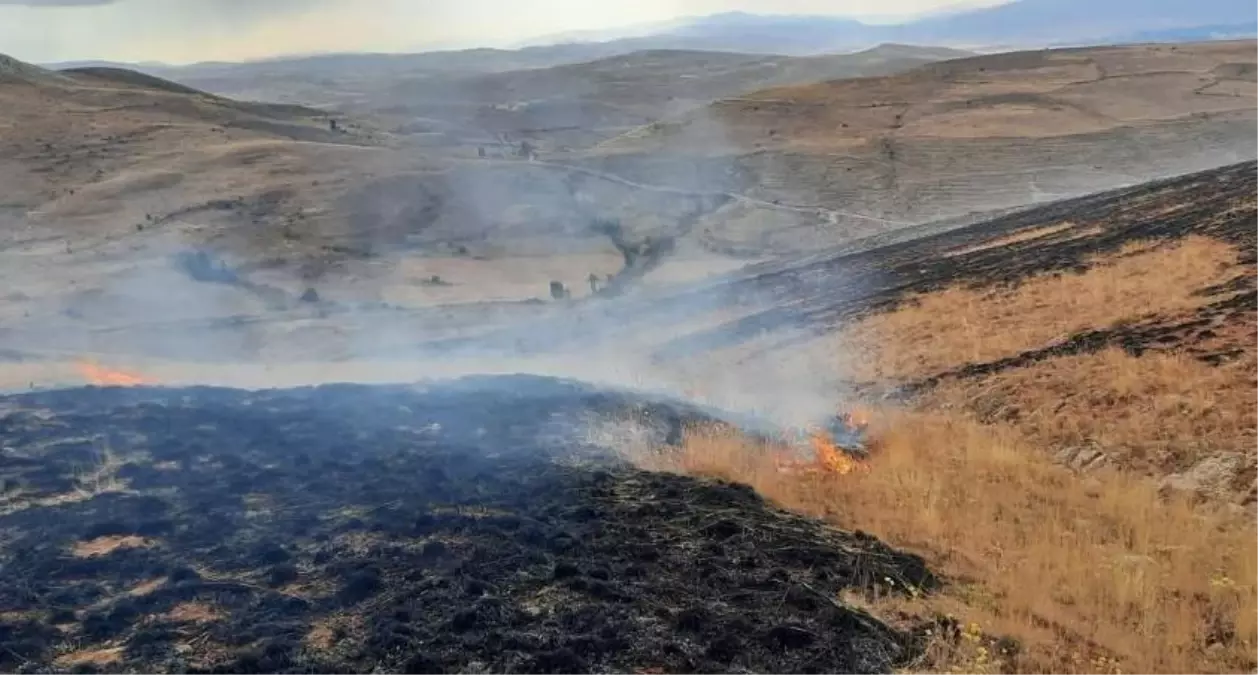 Bayburt\'ta çıkan örtü yangını söndürüldü