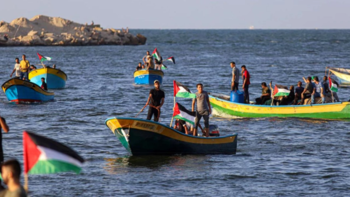 Gazze Limanı\'nda Gösteri Düzenlendi