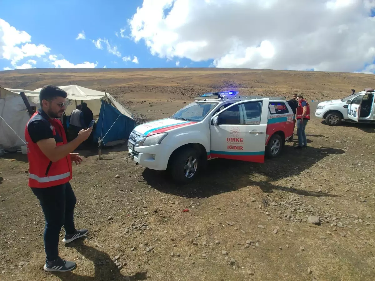 Iğdır\'da yaylada rahatsızlanan yaşlı kadını AFAD ve UMKE kurtardı