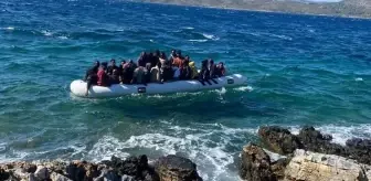 İzmir açıklarında geri itilen 82 düzensiz göçmen kurtarıldı