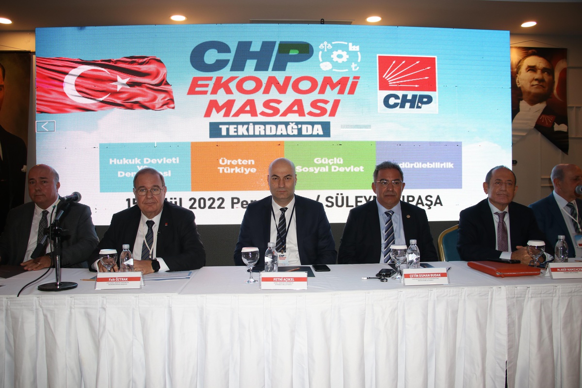 CHP Ekonomi Masası heyeti, Tekirdağ\'da iş dünyası temsilcileriyle buluştu