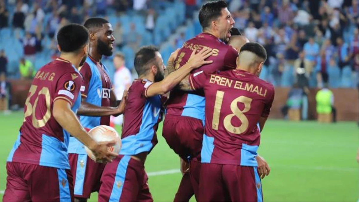 Trabzonspor, Avrupa Ligi\'nde ilk puanlarını Kızılyıldız\'ı mağlup ederek aldı