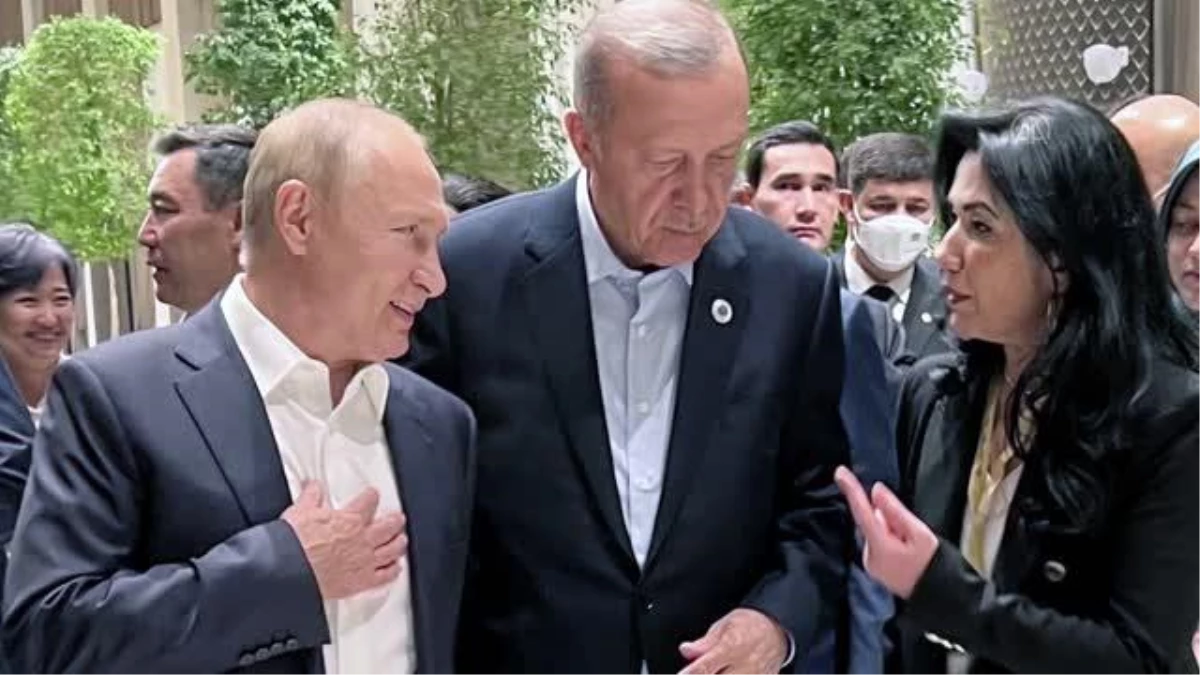 SEMERKANT - Cumhurbaşkanı Erdoğan, "Ebedi Şehir"de ŞİÖ Zirvesi\'ne katılan liderlerle sohbet etti
