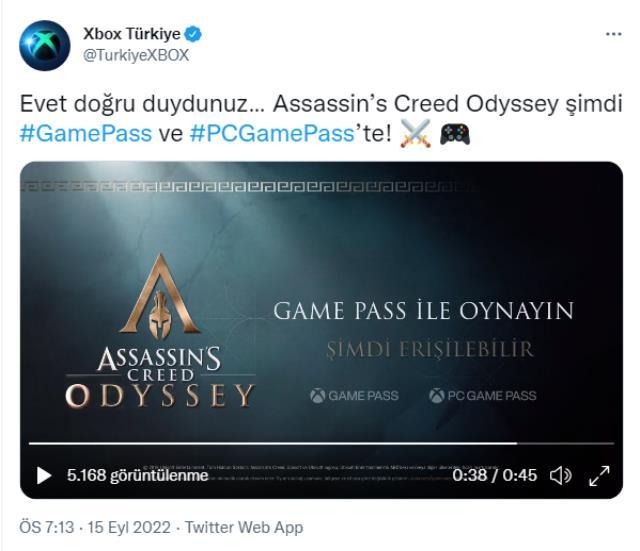 Assassin's Creed Odyssey, Xbox Game Pass'e eklendi