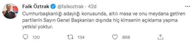 Kılıçdaroğlu'ndan partisine '6'lı masa ile ilgili yorum yapmayın' talimatı Kılıçdaroğlu'ndan partisine '6'lı masa ile ilgili yorum yapmayın' talimatı