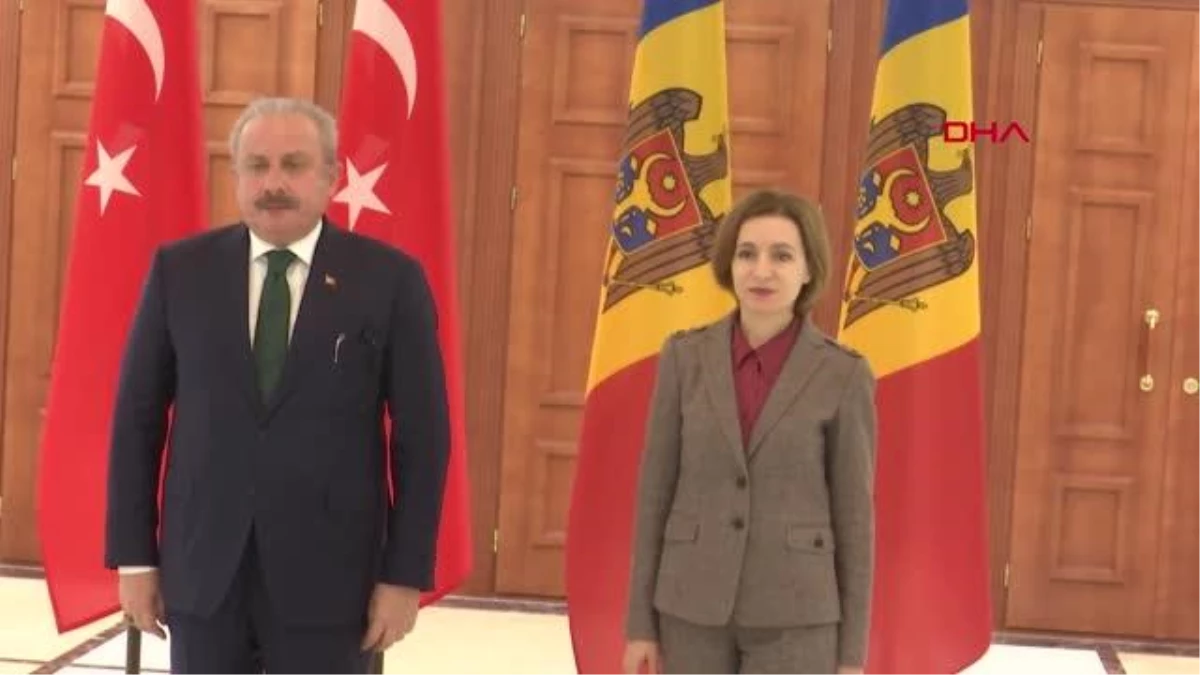 TBMM Başkanı Şentop, Moldova Cumhurbaşkanı Sandu ile görüştü
