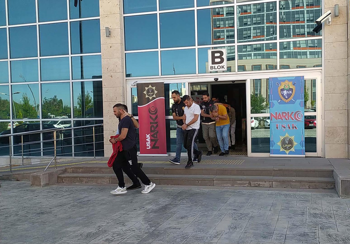 Uşak\'taki uyuşturucu operasyonunda 6 zanlı daha tutuklandı
